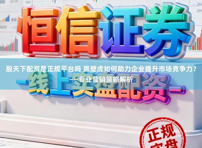 股天下配资是正规平台吗 赢壁虎如何助力企业提升市场竞争力？——专业营销策略解析