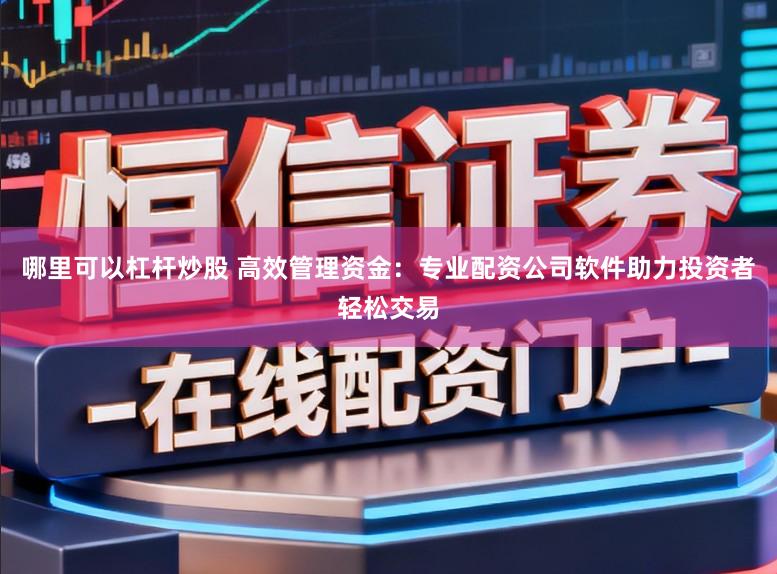 哪里可以杠杆炒股 高效管理资金：专业配资公司软件助力投资者轻松交易